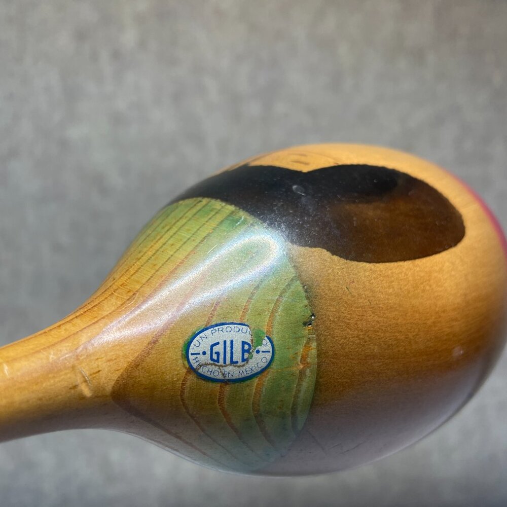Vintage Wooden Maraca - Picture 3 of 4